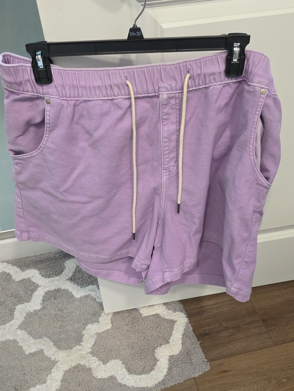 Lane Bryant Lavender Drawstring Athletic Shorts